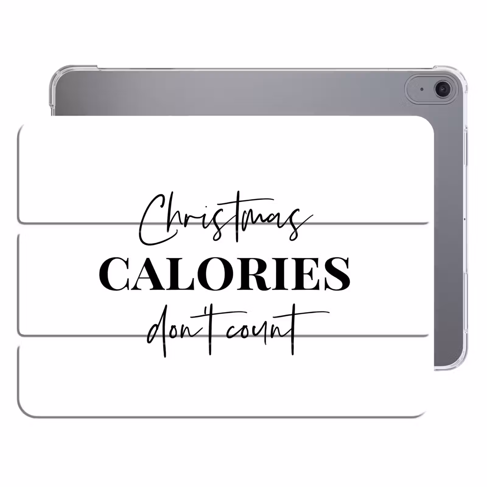 iPad hoes - Kerst quote - Winter - Christmas calories - Wit — 1