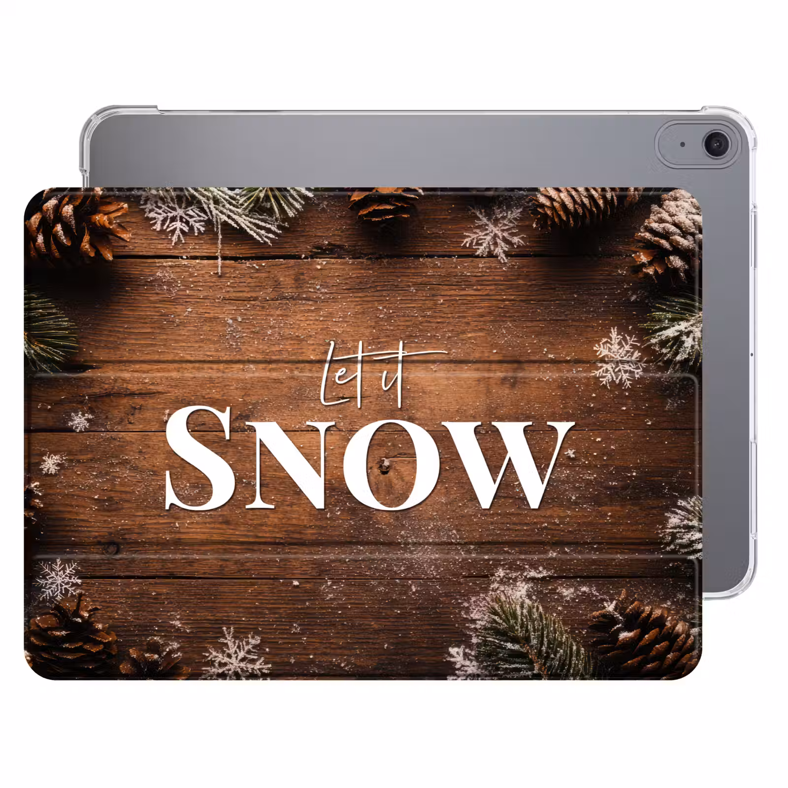 iPad hoes - Sneeuw - Houtlook - Quote - Let it snow — 1