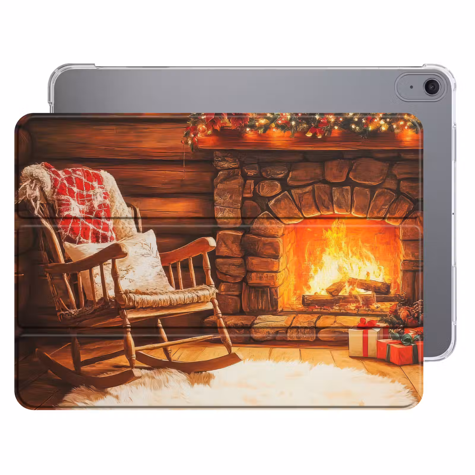 iPad hoes - Winter - Kerst - Huis - Openhaard — 1