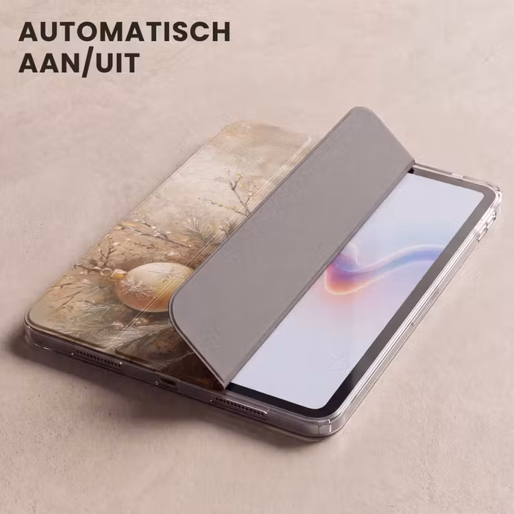 iPad hoes - Kerst - Kerstballen - Beige - Goud — 5