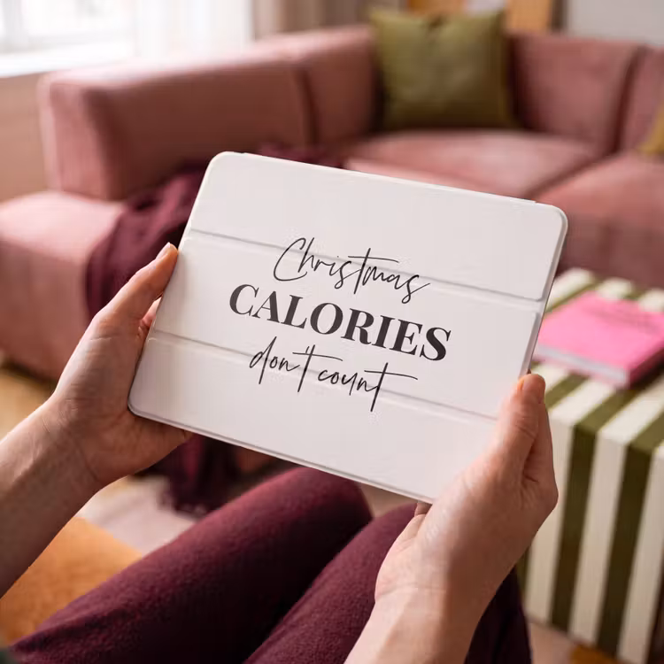 iPad hoes - Kerst quote - Winter - Christmas calories - Wit — 4