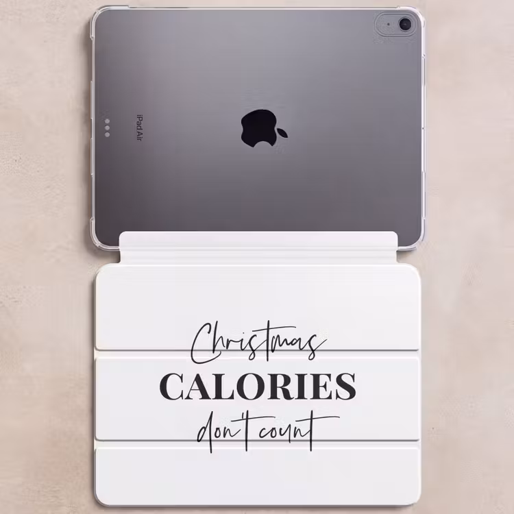 iPad hoes - Kerst quote - Winter - Christmas calories - Wit — 6