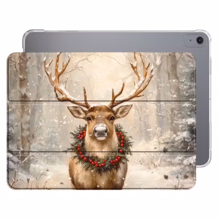 iPad hoes - Kerst - Rendier - Winter - Krans — 1