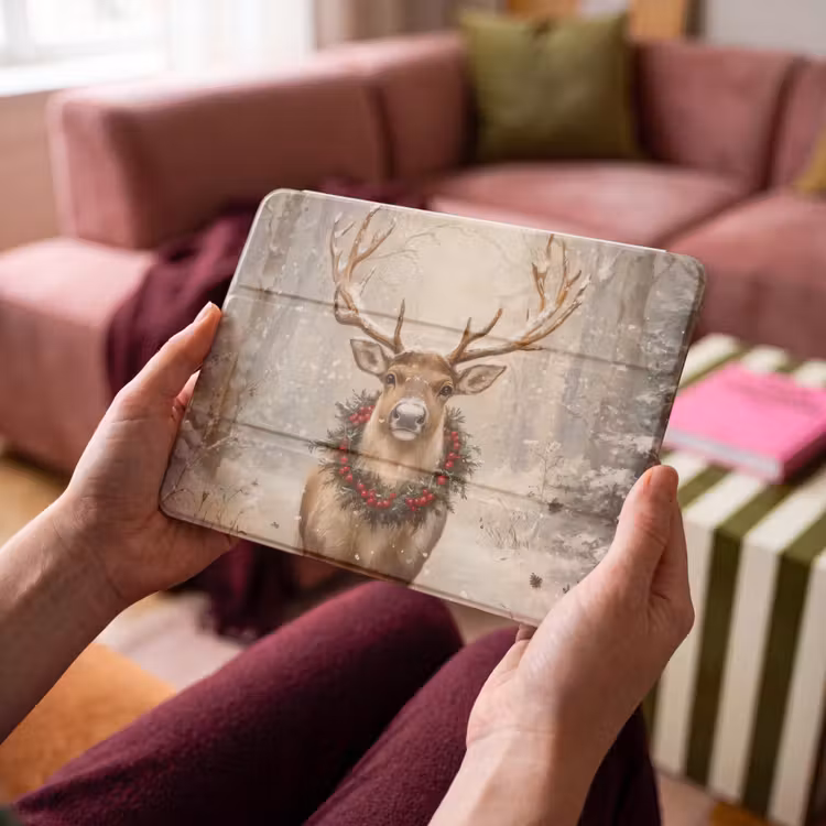 iPad hoes - Kerst - Rendier - Winter - Krans — 4