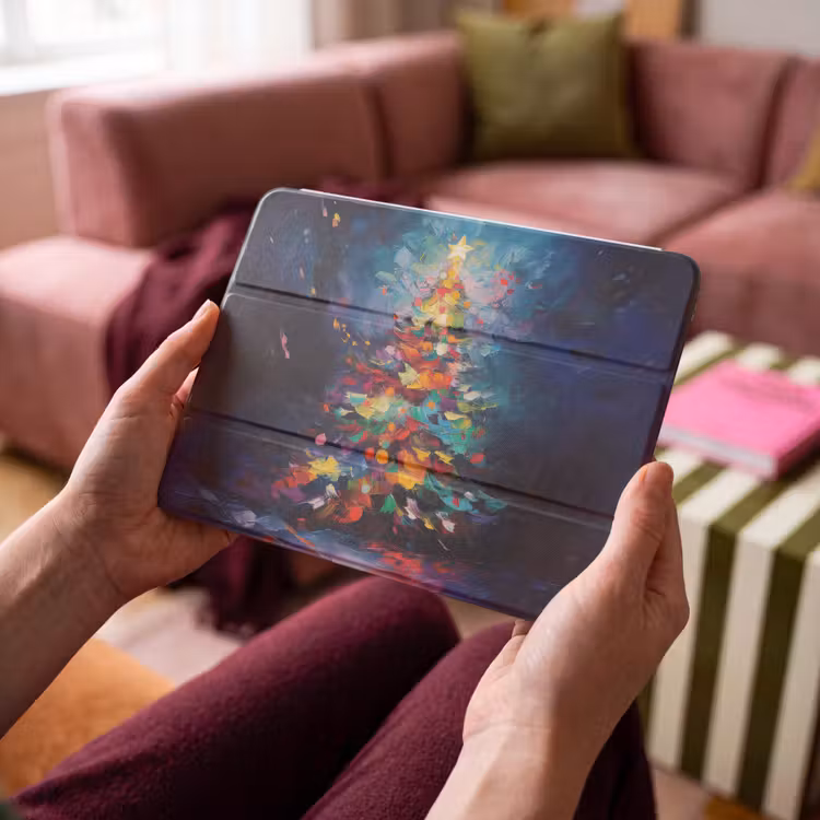 iPad hoes - Kerstboom - Kerst - Abstract - Kleurrijk — 4