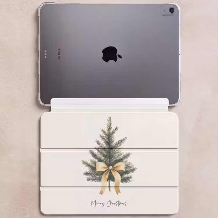 iPad hoes - Kerstboom - Kerst - Merry Christmas - Beige — 6