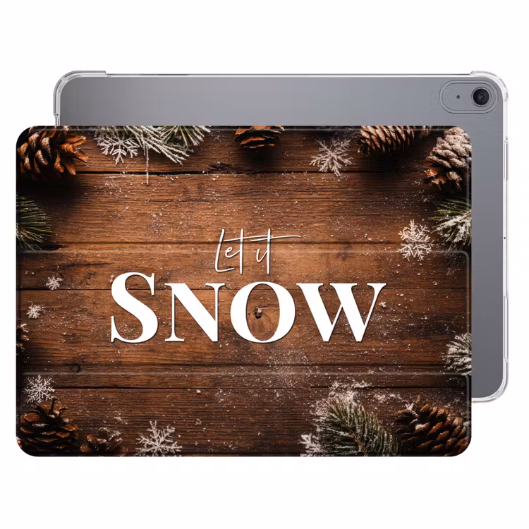 iPad hoes - Sneeuw - Houtlook - Quote - Let it snow — 1