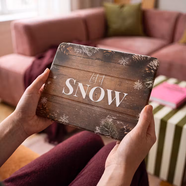 iPad hoes - Sneeuw - Houtlook - Quote - Let it snow — 4