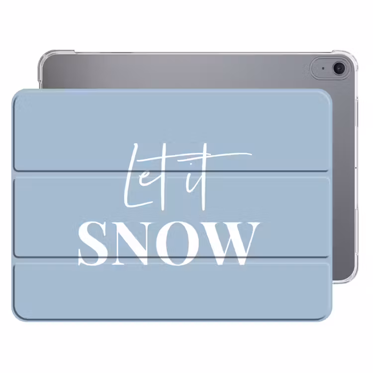 iPad hoes - Sneeuw - Winter - Blauw - Let it snow — 1