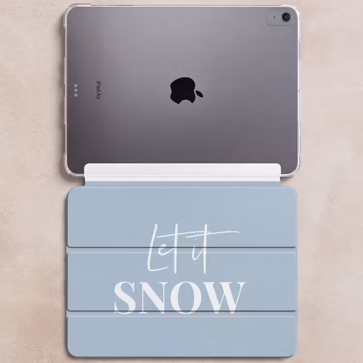 iPad hoes - Sneeuw - Winter - Blauw - Let it snow — 6