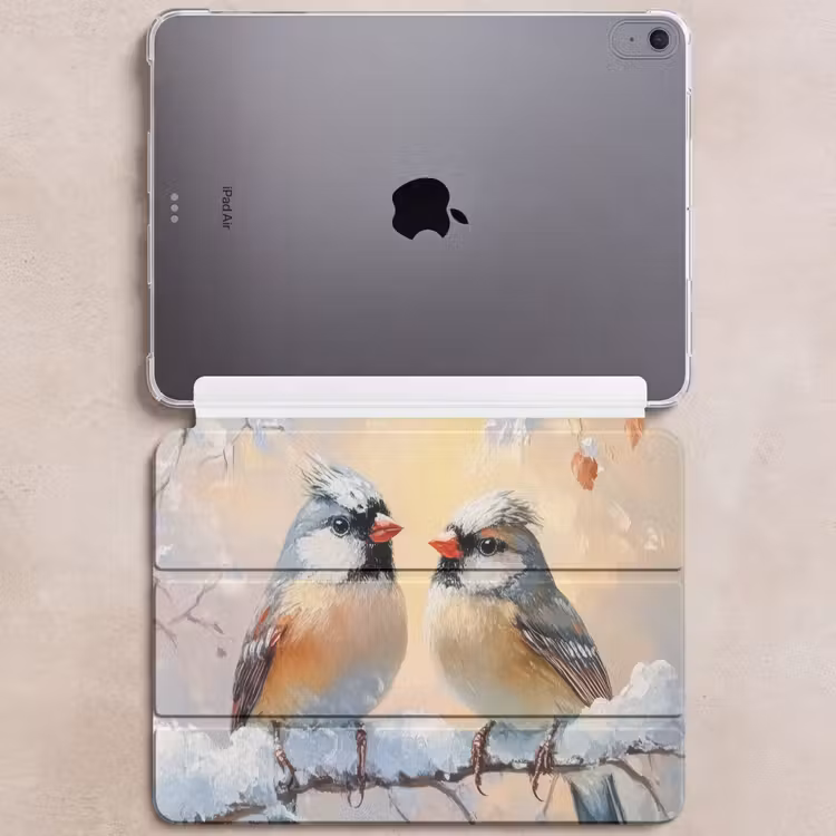 iPad hoes - Vogels - Tak - Winter - Sneeuw — 6