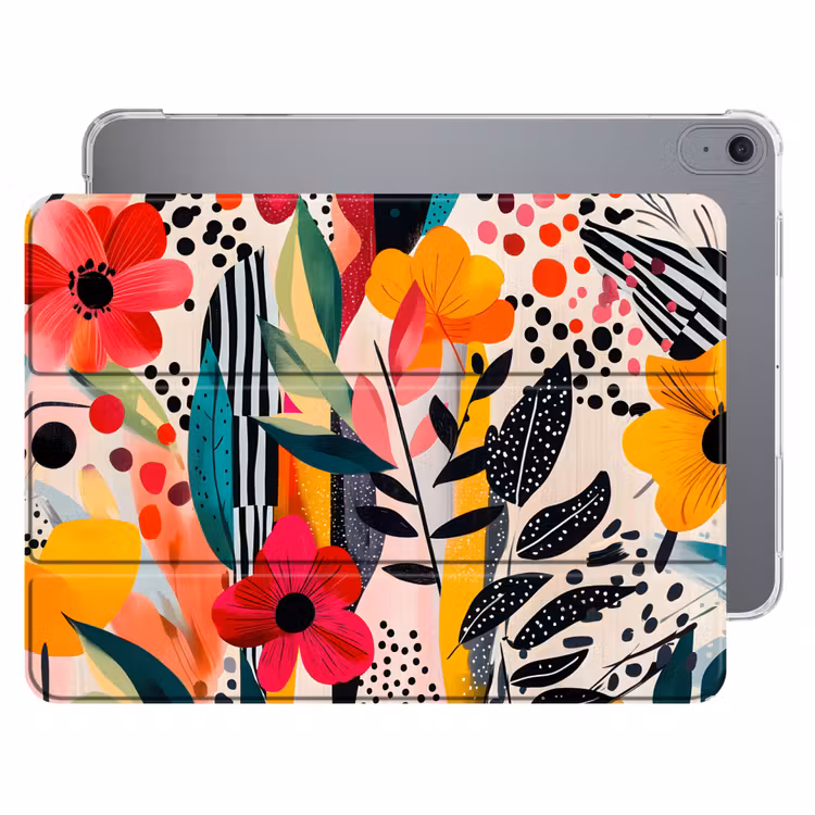 iPad hoes - Bloemen - Bladeren - Abstract - Kleurrijk — 1