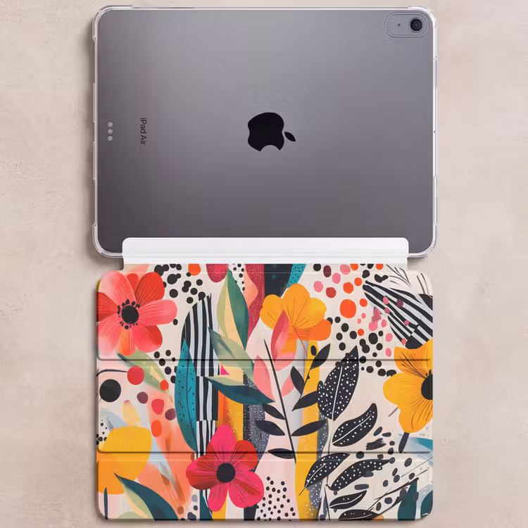 iPad hoes - Bloemen - Bladeren - Abstract - Kleurrijk — 6