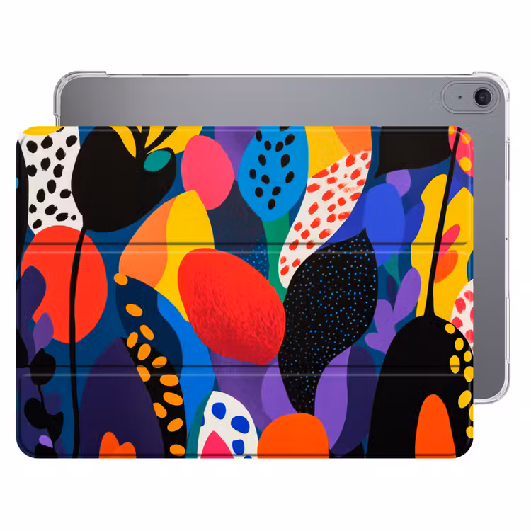 iPad hoes - Bloemen - Bladeren - Abstract - Rood — 1