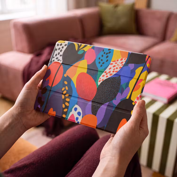 iPad hoes - Bloemen - Bladeren - Abstract - Rood — 4