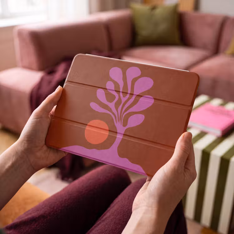 iPad hoes - Boom - Paars - Cirkel - Vloeiend — 4