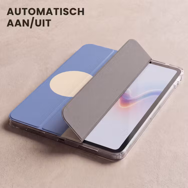 iPad hoes - Cirkels - Symmetrisch - Wit - Blauw- Geel — 5