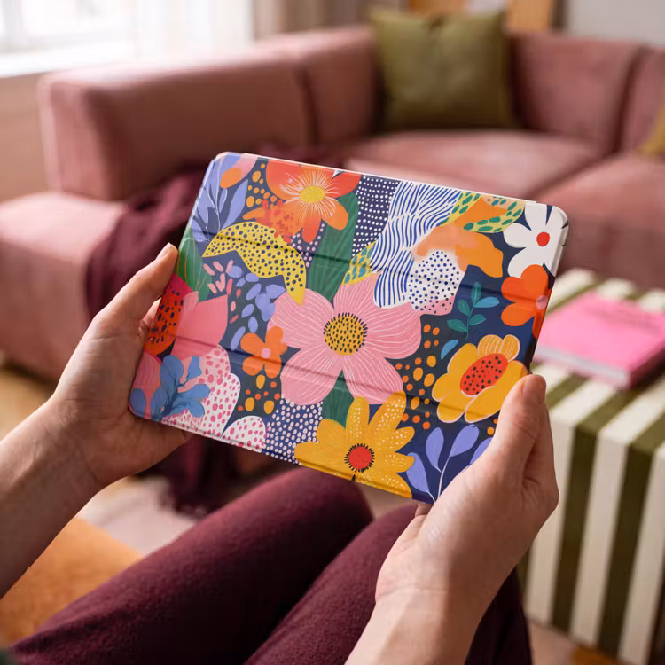 iPad hoes - Kleurrijk - Bloemen - Abstract - Stippen — 4
