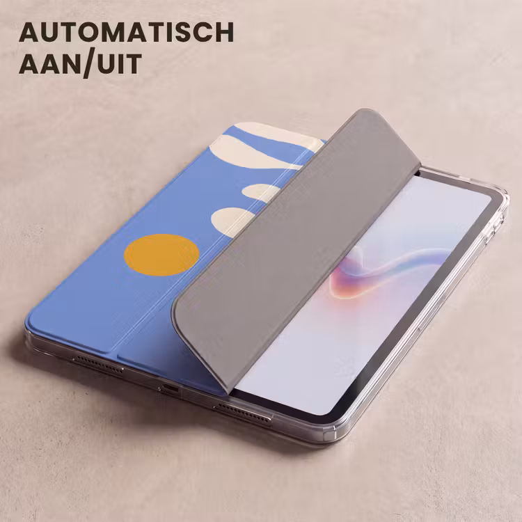 iPad hoes - Minimalistisch - Organisch patroon - Blauw — 5