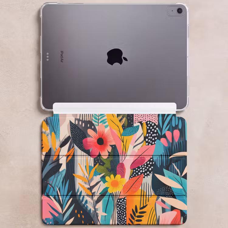 iPad hoes - Schilderij - Abstract - Bloemen - Roze — 6