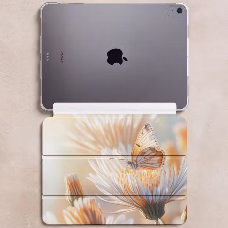 iPad hoes - Vlinder - Bloem - Oranje — 6