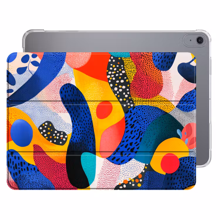 iPad hoes - Vormen - Abstract - Stippels - Blauw — 1