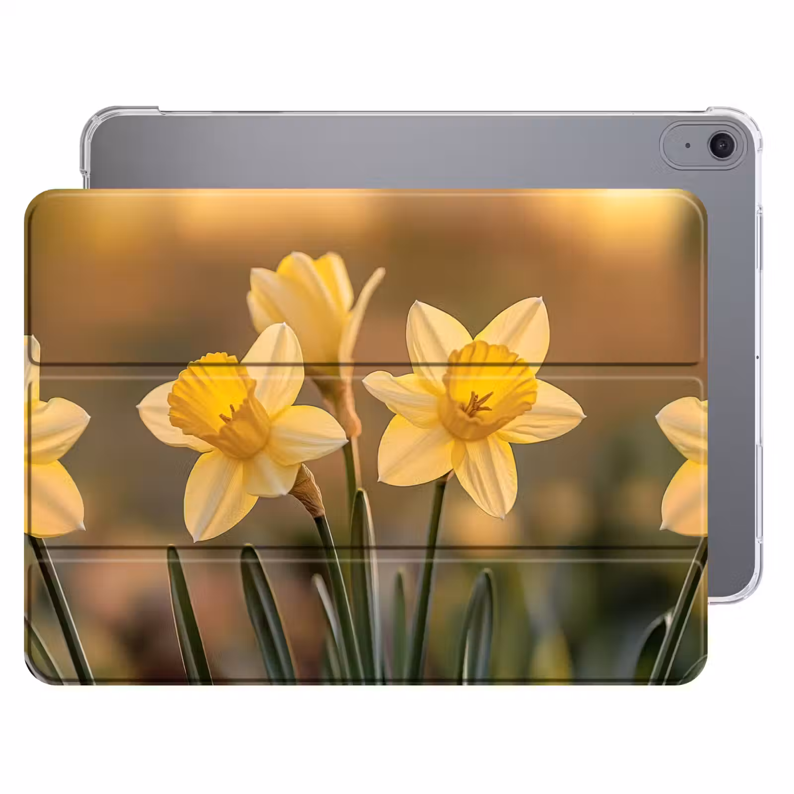 iPad hoes - Bloemen - Geel - Wazig — 1