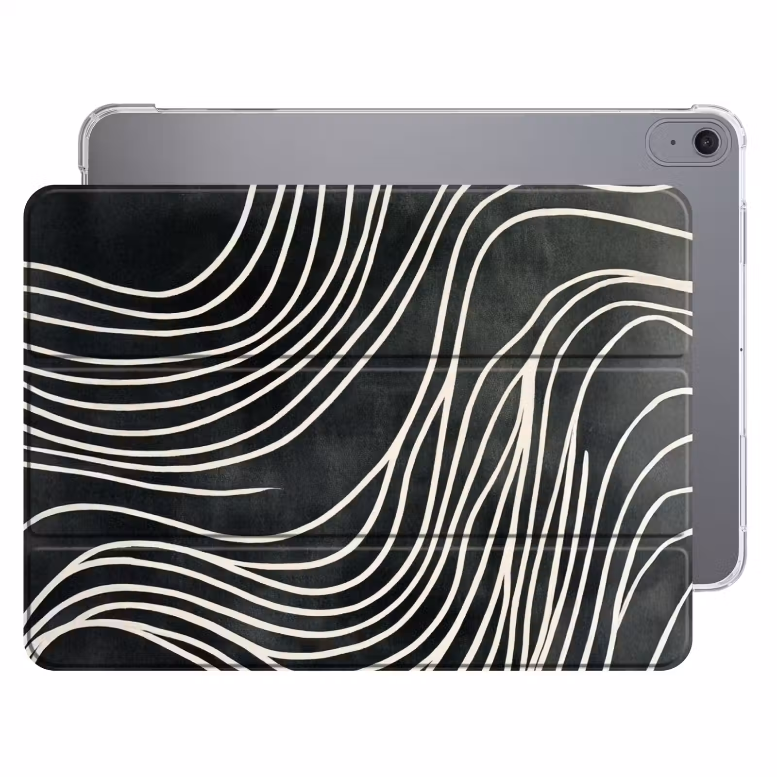 iPad hoes - Lijnen - Patroon - Abstract - Wit — 1