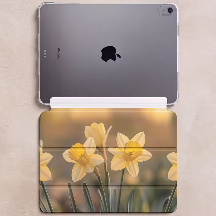 iPad hoes - Bloemen - Geel - Wazig — 6