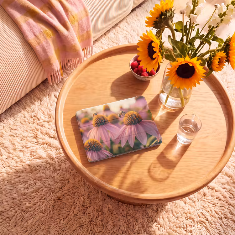 iPad hoes - Bloemen - Paars - Bijen — 2