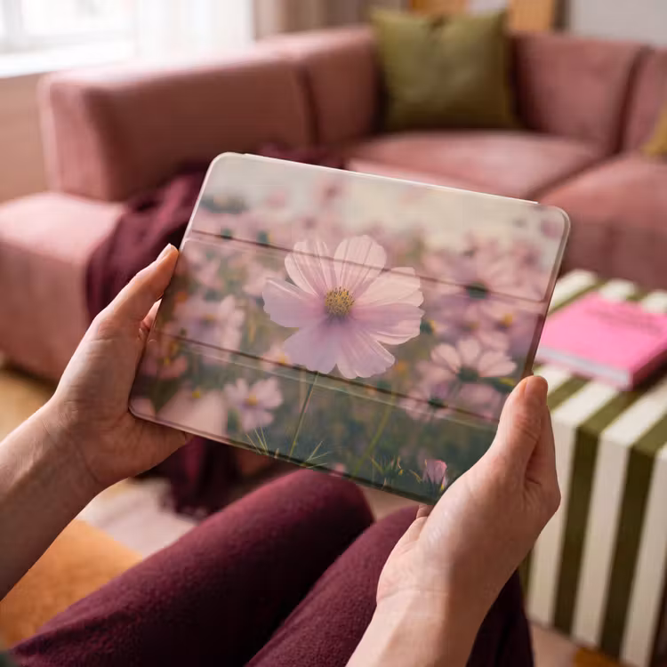 iPad hoes - Bloemen - Paars - Wazig — 4