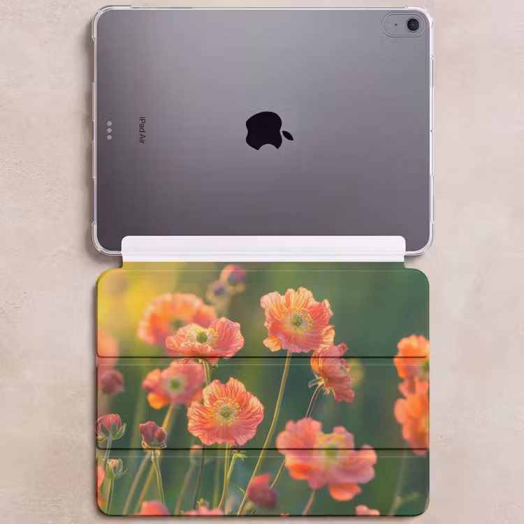 iPad hoes - Bloemenveld - Zonnestralen - Oranje — 6