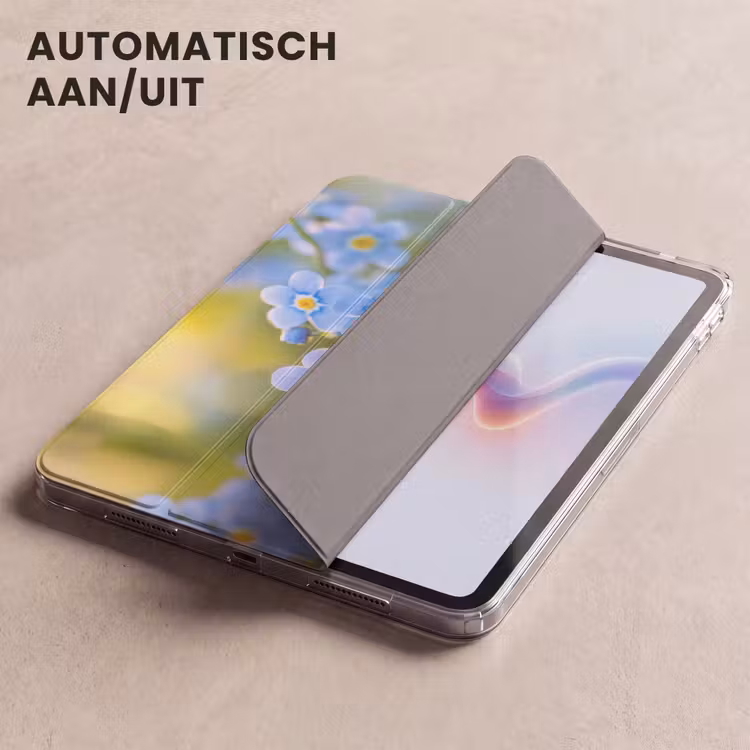 iPad hoes - Bloemetjes - Blauw - Vergeet mij nietjes — 5