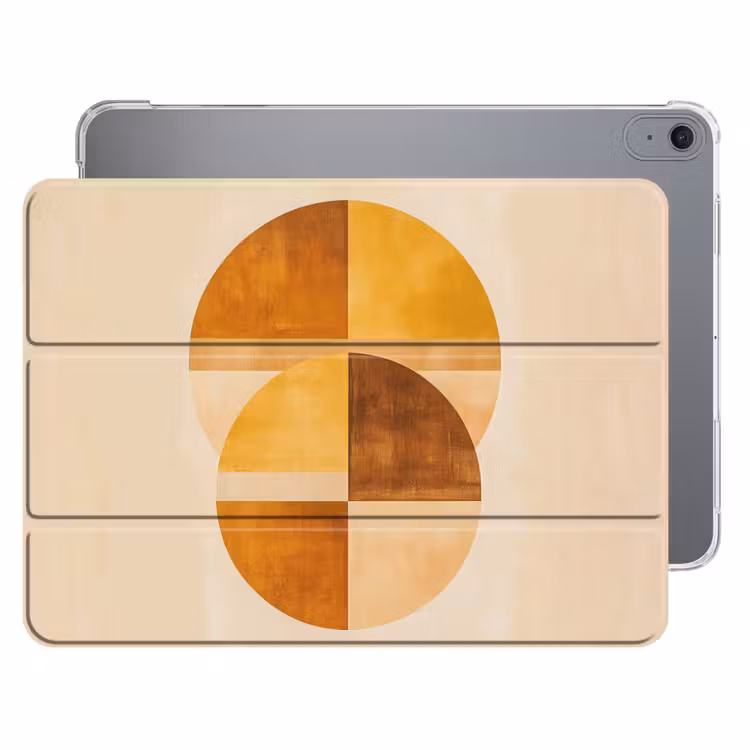 iPad hoes - Cirkels - Geel - Minimalistisch — 1