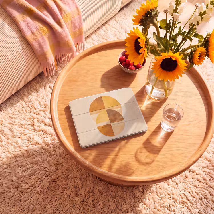 iPad hoes - Cirkels - Geel - Minimalistisch — 2