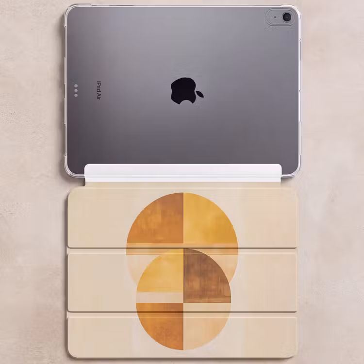 iPad hoes - Cirkels - Geel - Minimalistisch — 6
