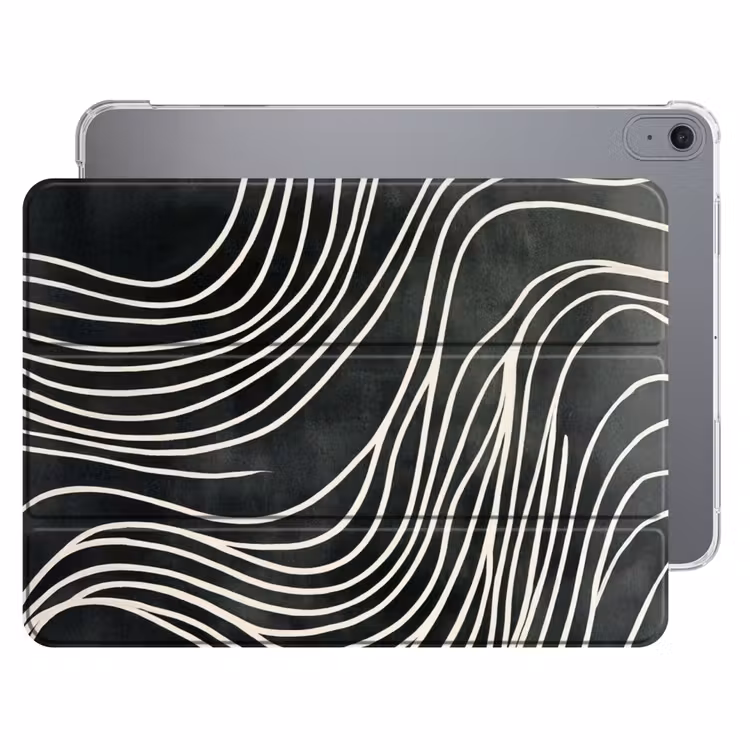 iPad hoes - Lijnen - Patroon - Abstract - Wit — 1