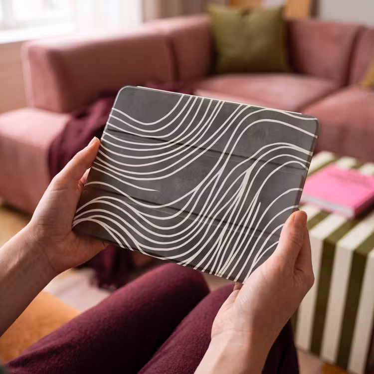 iPad hoes - Lijnen - Patroon - Abstract - Wit — 4