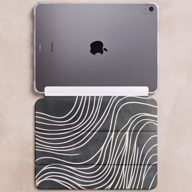 iPad hoes - Lijnen - Patroon - Abstract - Wit — 6
