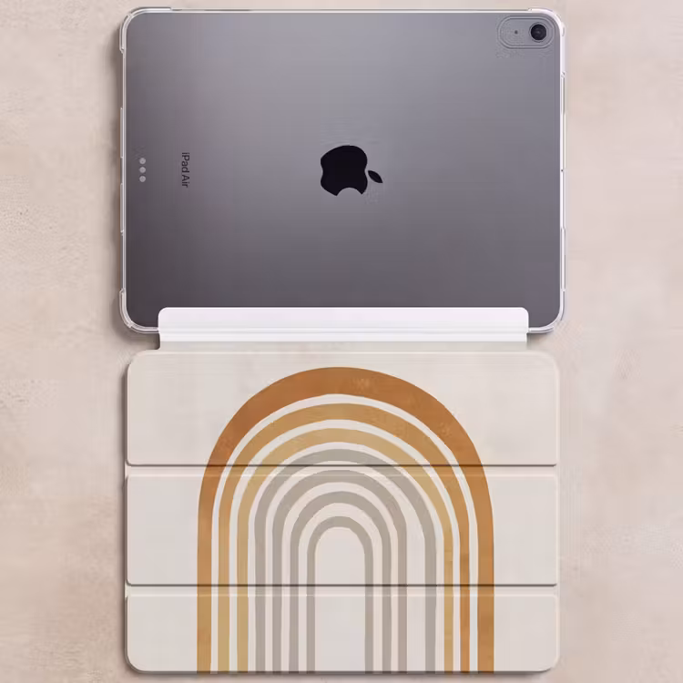 iPad hoes - Minimalistisch - Boog - Lijnen - Beige — 6