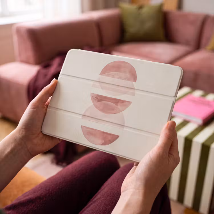 iPad hoes - Minimalistisch - Cirkels - Roze — 4