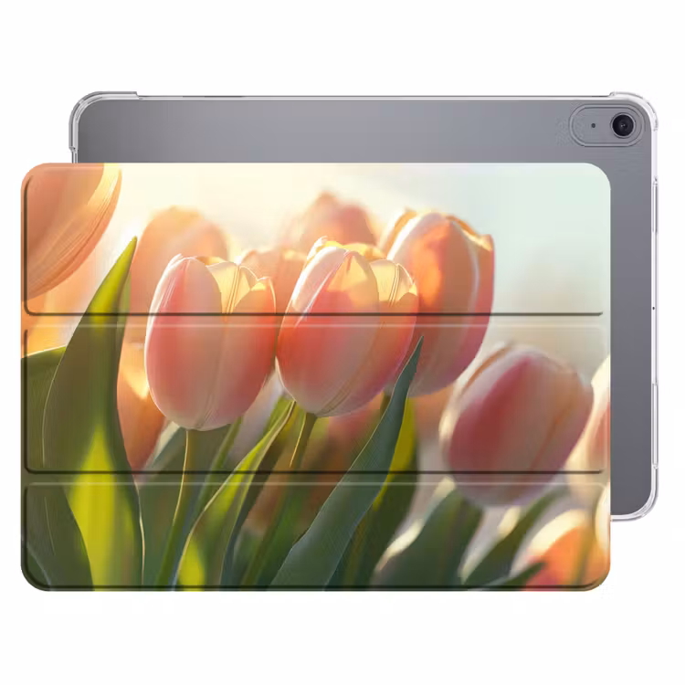 iPad hoes - Tulpen - Roze - Zonnestralen — 1