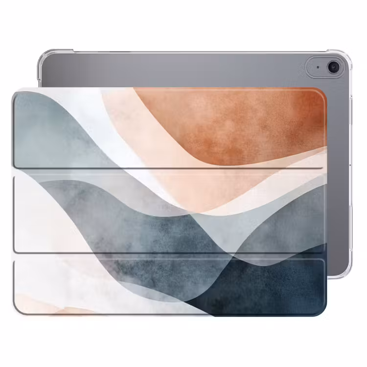 iPad hoes - Abstract - Golven - Blauw — 1