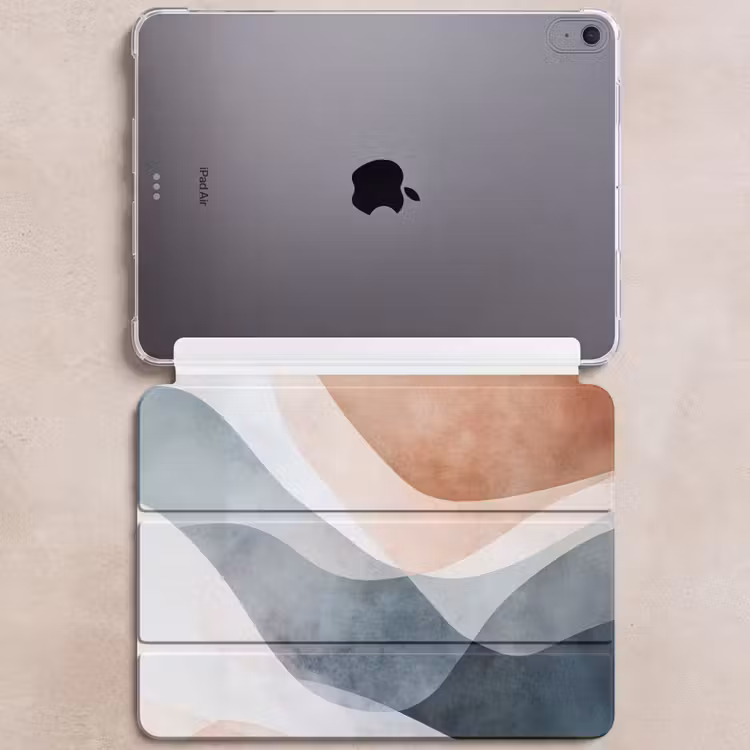 iPad hoes - Abstract - Golven - Blauw — 6