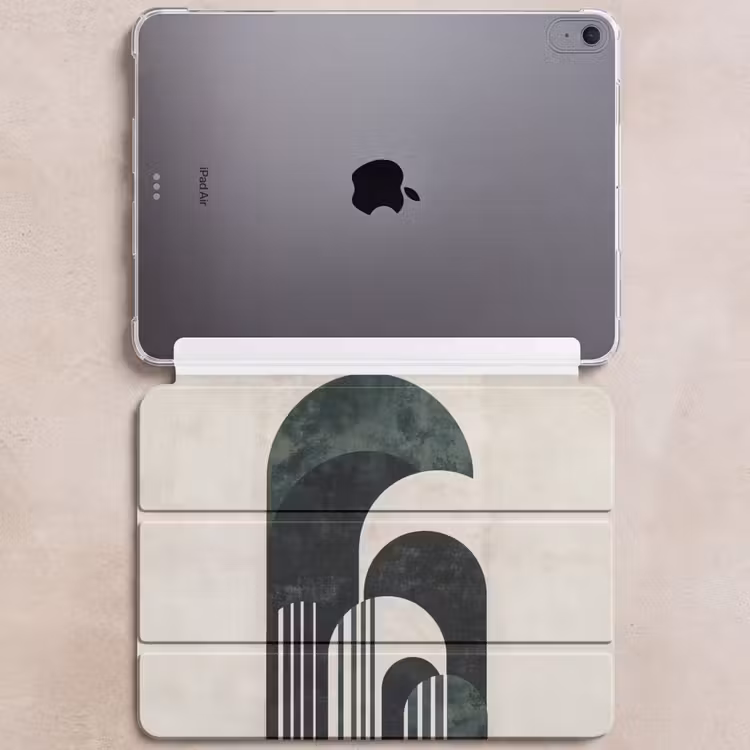 iPad hoes - Bogen - Donkergroen - Lijnen — 6