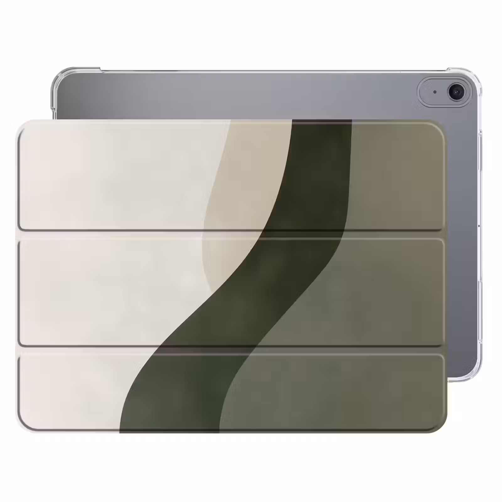 iPad hoes - Japandi - Groen - Abstract - Modern — 1
