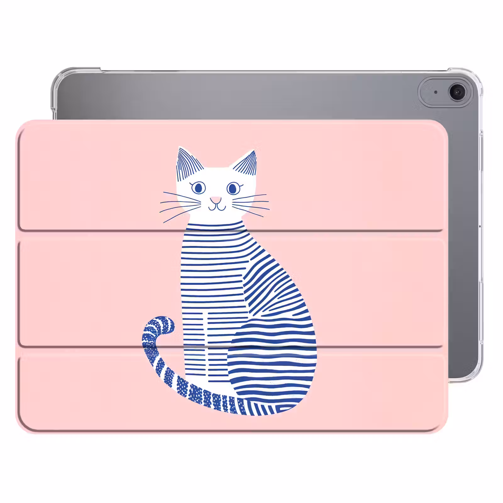 iPad hoes - Kat - Illustratie - Minimalistisch - Roze — 1