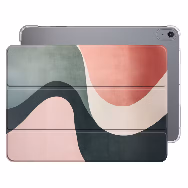 iPad hoes - Abstract - Golven - Sierlijk - Roze — 1
