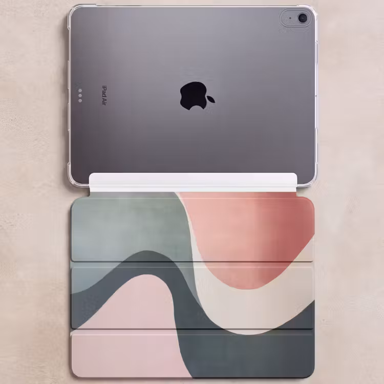 iPad hoes - Abstract - Golven - Sierlijk - Roze — 6