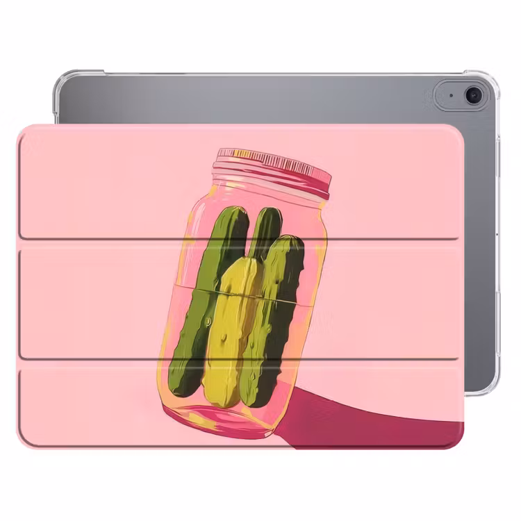 iPad hoes - Augurken - Pot - Schaduw - Roze — 1